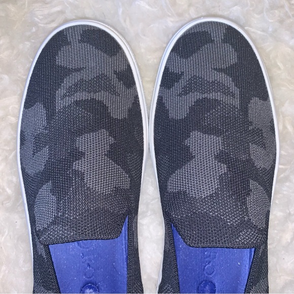 Rothy’s Gray and Black Camo Slip On Sneakers shoes - Picture 15 of 17
